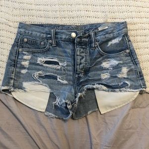 Ripped Jean shorts
